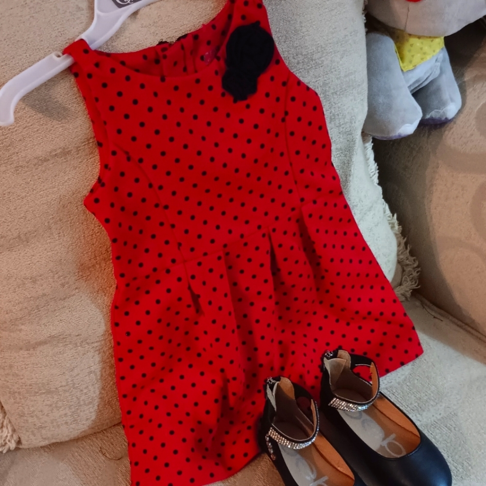 Red and Black Toddler Dress